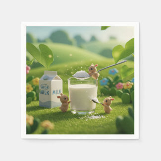 Serviette En Papier La fête du lait doux
