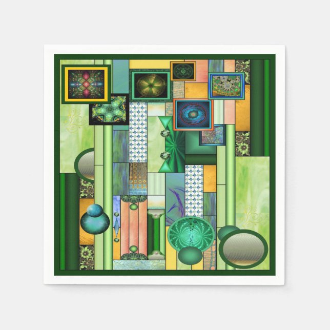 Serviette En Papier La Galerie Cocktail Napkin (Devant)