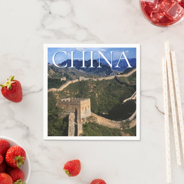 Serviette En Papier La Grande Muraille | Jinshanling, Chine (En situation)
