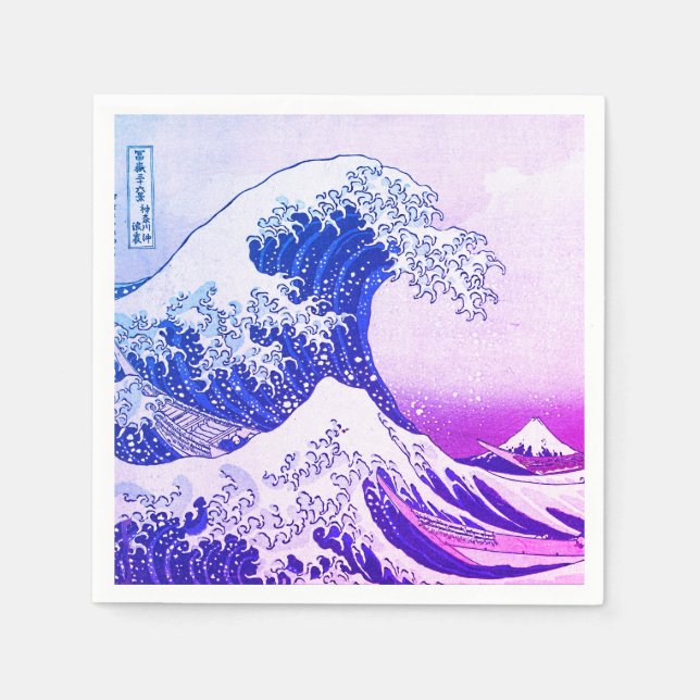 Serviette En Papier La Grande Vague (Devant)