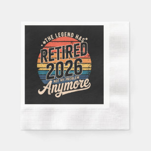 Serviette En Papier La légende a pris sa retraite 2026 Ce n'est plus m