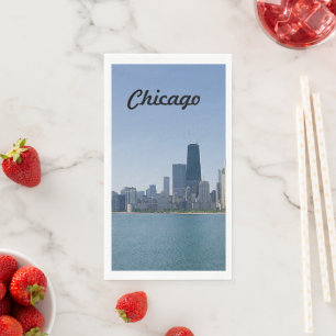 Serviette En Papier La ligne aérienne de Chicago