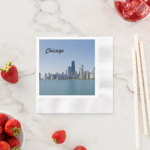 Serviette En Papier La ligne aérienne de Chicago