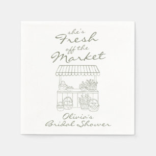 Serviette En Papier La mariée est fraîchement célibataire !