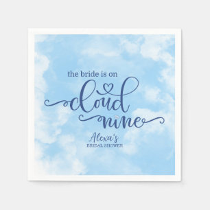 Serviette En Papier La mariée est sur papier Cloud 9