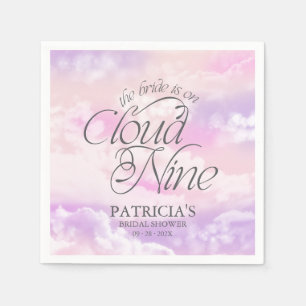 Serviette En Papier La mariée est sur un nuage Bridal Shower