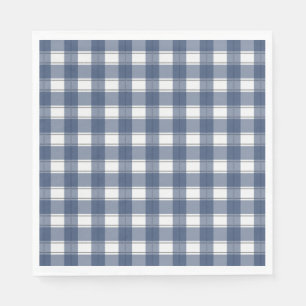 Serviette En Papier La marine En vichy intemporelle
