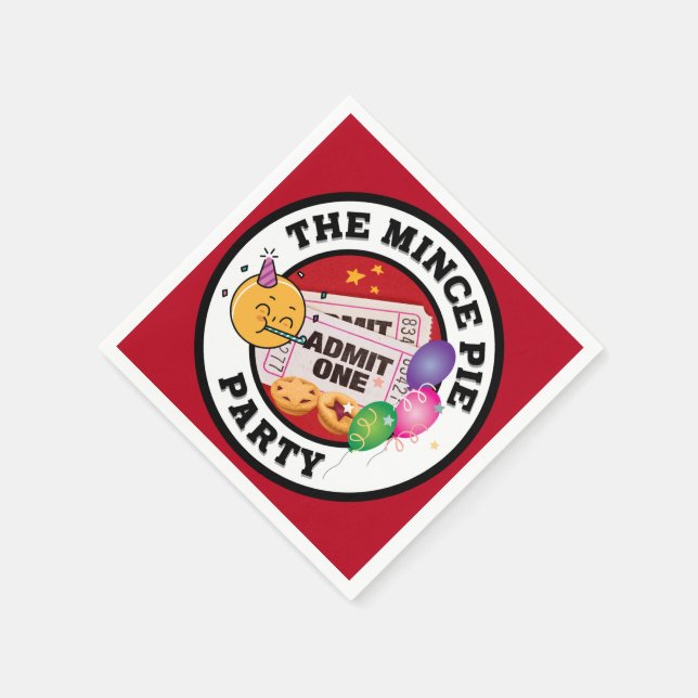 Serviette En Papier La Mince Pie Party (Coin)