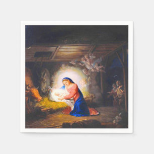 Serviette En Papier La Nativité du Christ