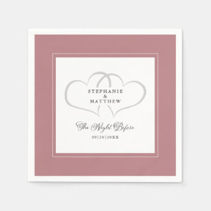 Serviette En Papier La Nuit Avant Après La Répétition Dîner Dusty Rose