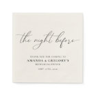 La Nuit Avant Le Dîner De La Répétition Mariage