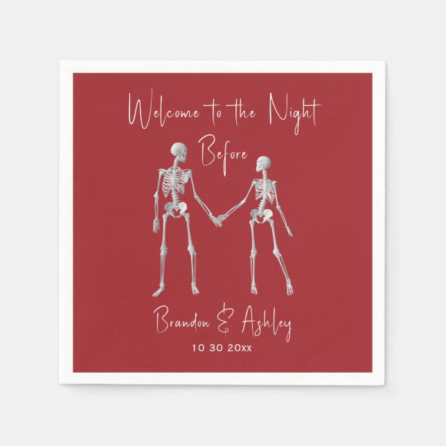 Serviette En Papier La Nuit Avant Le Dîner De Répétition Serviettes Ro (Devant)