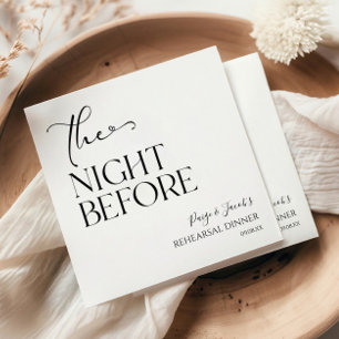 Serviette En Papier La Nuit Avant Le Dîner Minimal De La Répétition Ma