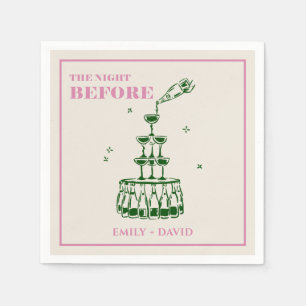 Serviette En Papier La nuit avant les serviettes Mariages