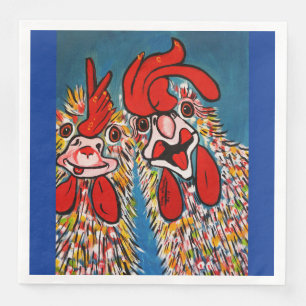 SERVIETTE EN PAPIER LÀ OÙ PAS POULETS