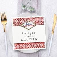 La Parties scintillant Damask Las Vegas Mariage Co