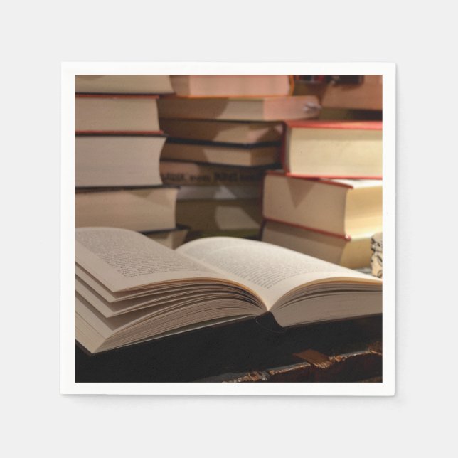 Serviette En Papier La pile de livres TBR (Devant)