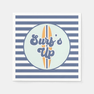 Serviette En Papier La planche de surf est à son comble pour l'anniver