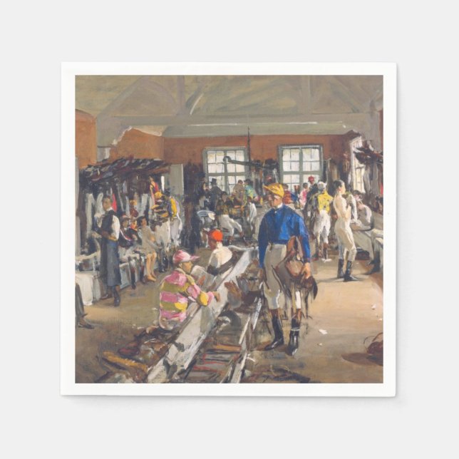 Serviette En Papier La salle d'habillage des Jockeys à l'hippodrome d' (Devant)