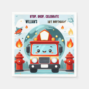 Serviette En Papier La sécurité du moteur de camion de feu chaud 1° an