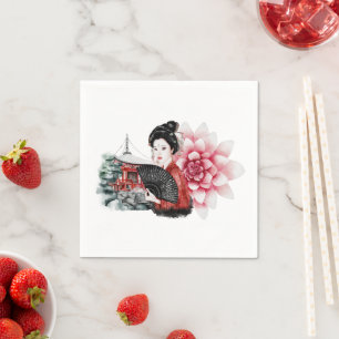 Serviette En Papier La série Okinawa Design 36  