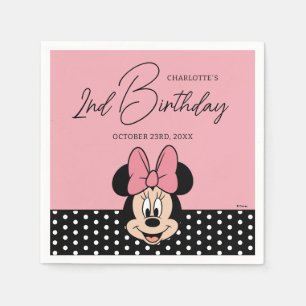 Serviette En Papier La souris Minnie de Disney   Anniversaire de la fi