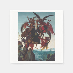 Serviette En Papier La Tentation de saint Antoine par Michelangelo