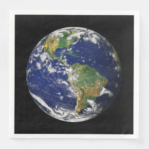 Serviette En Papier La TERRE des serviettes de papier faites sur
