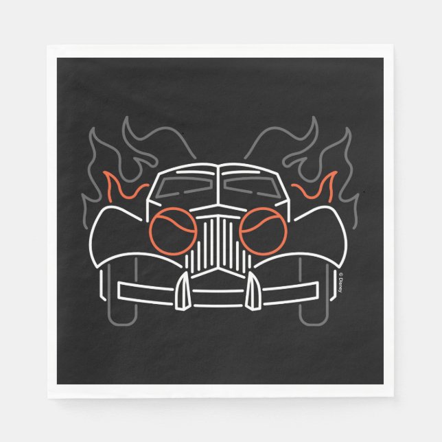 Serviette En Papier La voiture de Cruella De Vil (Devant)