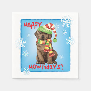 Serviette En Papier Laboratoire de chocolat de Noël