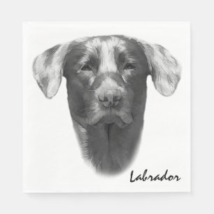 Serviette En Papier Labrador Dog élégant