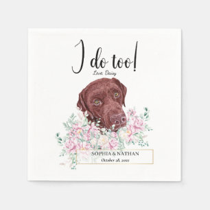 Serviette En Papier Labrador Retriever Chien Mariage Cocktail Serviett