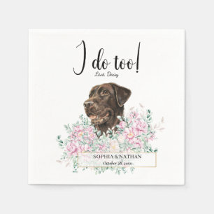 Serviette En Papier Labrador Retriever Chien Mariage Cocktail Serviett