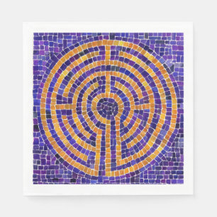 Serviette En Papier LABYRINTH MOSAIC standard de déjeuner papier servi