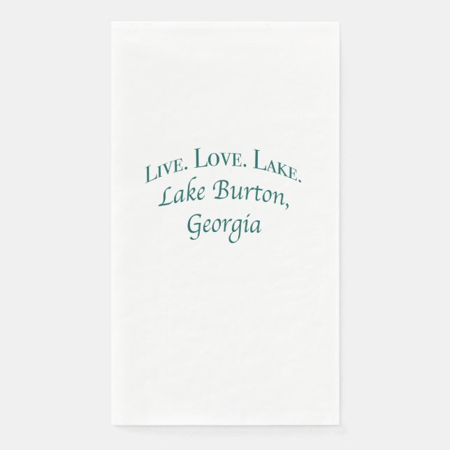 Serviette En Papier Lac Burton Papier Napkin (Devant)