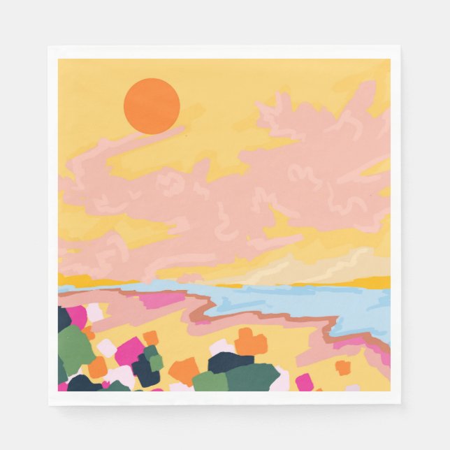 Serviette En Papier L'acceptation de Sun (Devant)