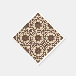 Serviette En Papier Lacey Vintage Christmas Holly, Berries, Fleurs