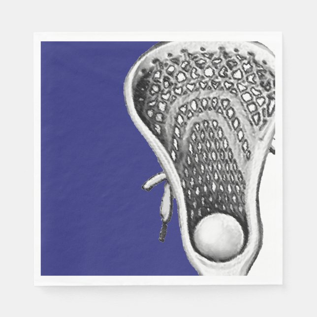 Serviette En Papier Lacrosse (Devant)