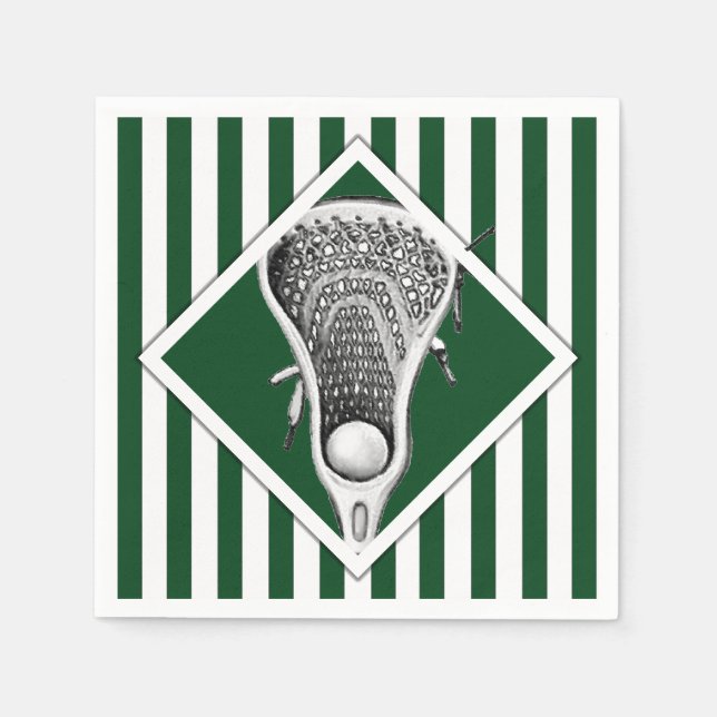 Serviette En Papier Lacrosse Sports (Devant)