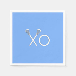 Serviette En Papier Lacrosse Team Light Blue