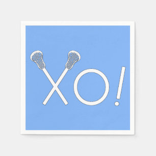 Serviette En Papier Lacrosse Team Light Blue