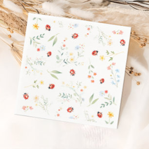 Serviette en papier Ladybug Summer Garden Baby Sho