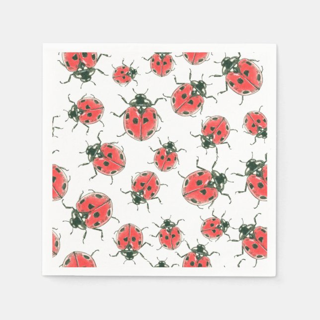 Serviette En Papier Ladybugs (Devant)