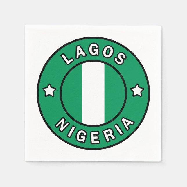 Serviette En Papier Lagos Nigeria (Devant)