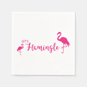 Serviette En Papier Laissez-nous Flamingle
