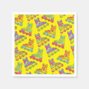 Serviette En Papier Lames à rouleaux Patinage Anniversaire de enfant P