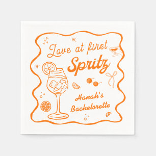 Serviette En Papier L'amour au premier Spritz Bachelorette