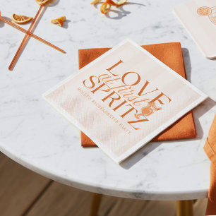Serviette En Papier L'amour au premier Spritz Enterrement de vie de je
