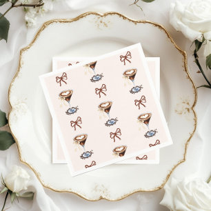 Serviette En Papier L'amour brasse l'Espresso Martini Bow