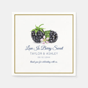 Serviette En Papier L'amour, c'est du fruit doux de Blackberry   MARIA